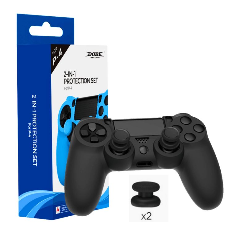 Funda De Silicona Negro Para Mando Dualshock 4 De Ps4 Antideslizante Y Resistente