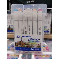 GENERICO - PLUMONES TOUCH 24 PIEZAS MARCADORES CON DOBLE PUNTA