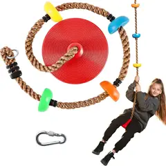 EVERSO - Columpio Mecedor De Escalada Multicolor Soporta Hasta 100Kg