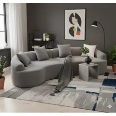 GENERICO - Sofá Curvo Elegante Doris Ambienta Home