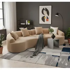 GENERICO - Sofá Curvo Elegante Doris Ambienta Home