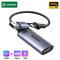 UGREEN - Capturador de Vídeo Cable Adaptador HDMI a USB-A 4K 60Hz FULL HD 1080p Cámaras y Laptop