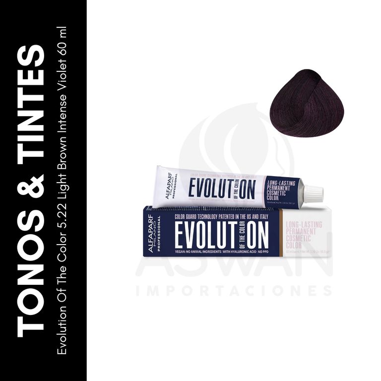 Evolution Of The Color 522 Light Brown Intense Violet 60 ml