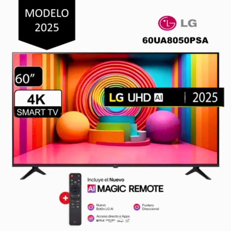 Televisor 60 Smart UHD 4K Thinq Ai 60UA8050PSA +Magic Remote 2025