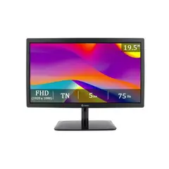 TEROS - Monitor plano TE-1915S 195 HD+ TN 75Hz 5ms HDMI VGA negro