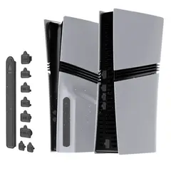 DOBE - Protector Antipolvo Para Ps5 Ps5 Slim Ps5 Pro Tapas De Silicona + Cepillo + Bulbo De Aire