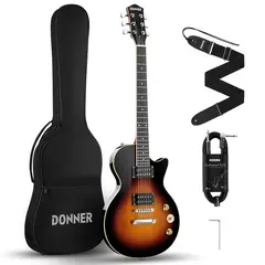 DONNER - Guitarra eléctrica DLP-124S acabado Sunburst