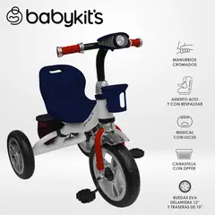 BABY KITS - Triciclo Magnum Azul-Blanco
