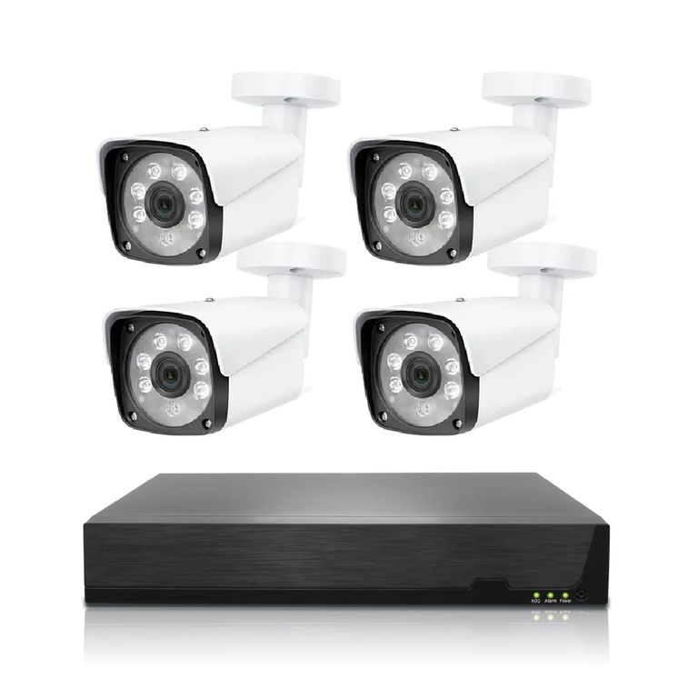 Kit de Cámaras de Seguridad POE 5MP NVR Vision Nocturna y Audio Bidireccional