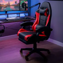 SILLIUM - Silla Gamer Reclinable Rojo