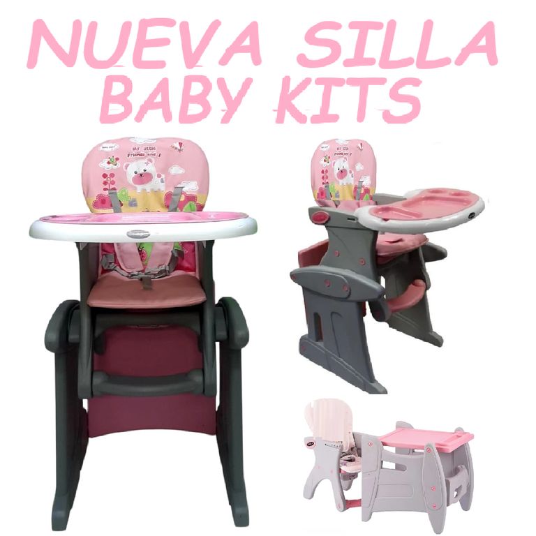 Silla carpeta con Diseño 3 en 1 Escritorio -Rosa