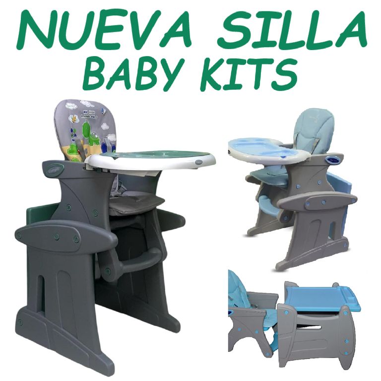 Silla carpeta con Diseño 3 en 1 Escritorio -Verde