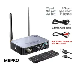 GENERICO - Adaptador Bluetooth Receptor Transmisor 5.0 Aux Rca Usb Fm Tf M9PRO