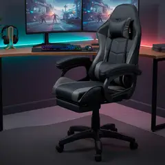 SILLIUM - Silla Gamer Reclinable Gris