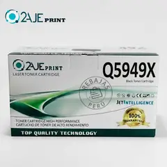 2AJE PRINT - Toner Alternativo Premium Laser Jet para Q5949X 7553x 49x 53x 1160 1320 2015 Tinta Negro