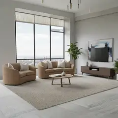 GENERICO - Juego de Sala Curvo Quan 3-2 en Tela Chenille Antifluido LMUEBLE