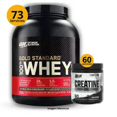 UNIVERSE NUTRITION - Proteína Gold standard whey de 5lb Chocolate + Creatina Nutrex de 300gr