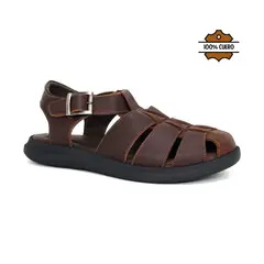 CONTERS - Sandalias Hombre De Cuero KN25Q3-828 Canela