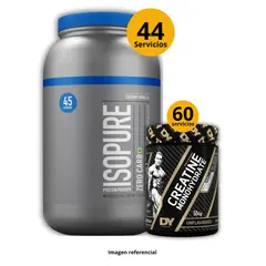 UNIVERSE NUTRITION - Proteína Isopure de 3lb Vainilla + Creatina DY de 300gr