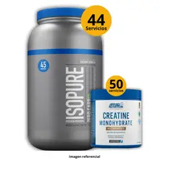 UNIVERSE NUTRITION - Proteína Isopure de 3lb Vainilla + Creatina Applied Nutrition de 250gr