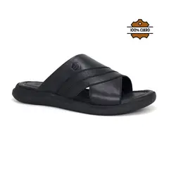 CONTERS - Sandalias Hombre De Cuero KN25Q3-838 Negro