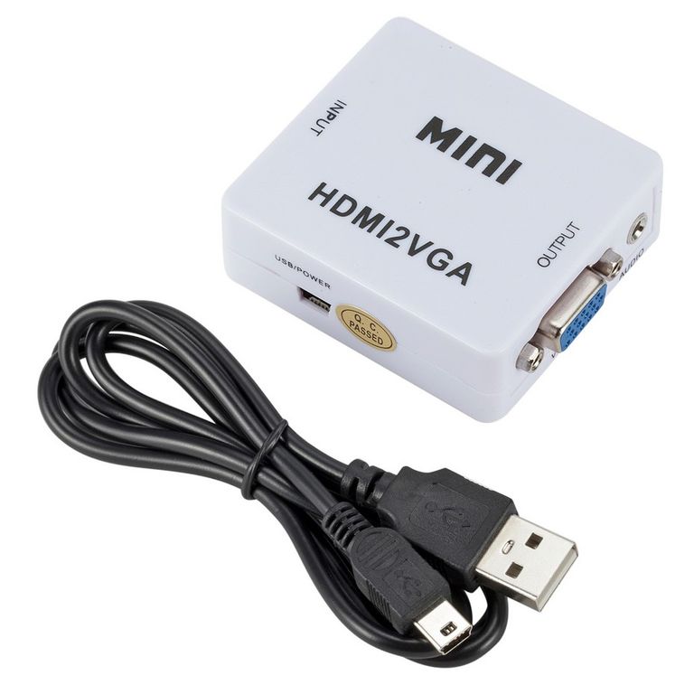 Adaptador HDMI To VGA - 1080P - Convertidor de Video FullHD