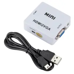OEM - Adaptador HDMI To VGA - 1080P - Convertidor de Video FullHD