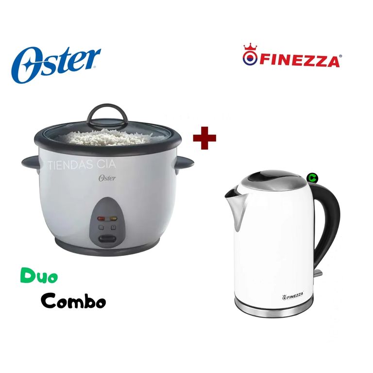 Hervidor 2L y Olla arrocera Oster 1,8 L