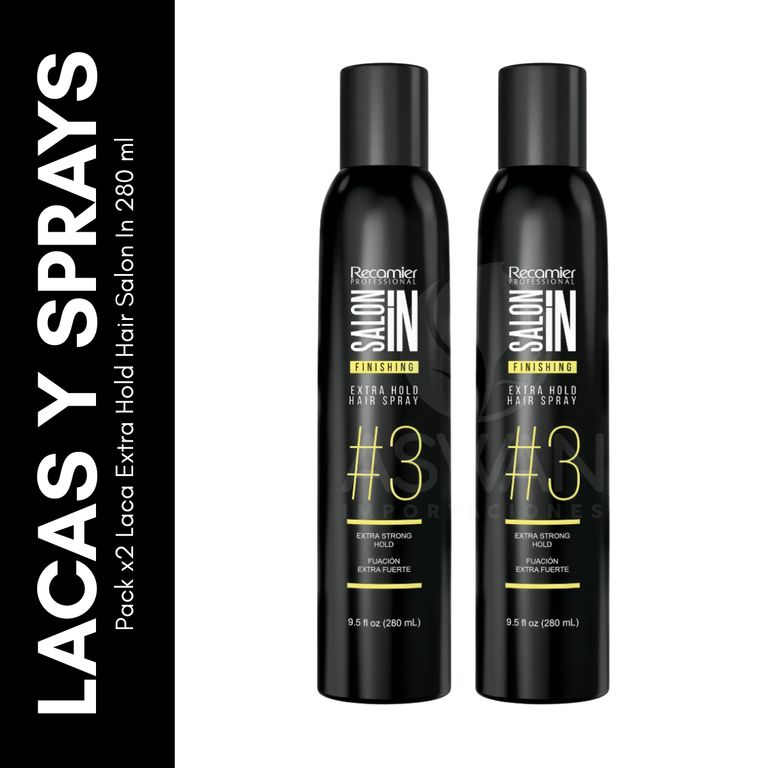 Pack x2 Laca Extra Hold Hair Salon In 280 ml