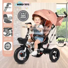 BABY - Triciclo Guiador Giratorio «PRIME XL» para Niños Melón