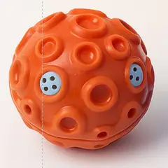 GENERICO - CrazyMoon - Pelota de Goma Texturizada para Perros Naranja