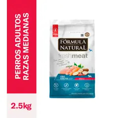 AGROVET - COMIDA PARA PERRO ADULTO RAZA MEDIANA FORMULA NATURAL 2,5 KG