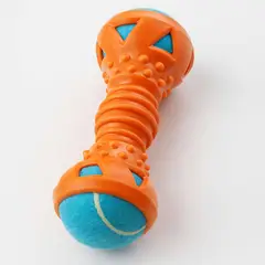 GENERICO - DuoBone - Juguete Dental Interactivo para Perros - Naranja