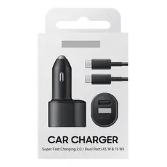 GENERICO - CARGADOR AUTO CARGA RAPIDA TIPO C CON LOGO