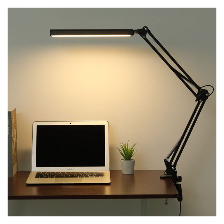 Lampara Led Luz De Escritorio Mesa Plegable Metal 12W