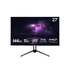 TEROS - Monitor plano TE-2714S 27 FHD IPS 144Hz 1ms HDMI DP AUDIO OUT PARLANTES negro