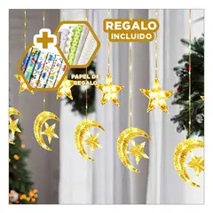 GENERICO - Cortina con Icono Elegante en Amarillo Y+Papel de Regalo