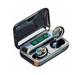 GENERICO - Audifonos Gamer LED Bluetooth F9 con powerbank