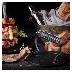 VICTORIA - PLANCHA PARRILLERA PISADOR DE CARNES 16.5 CM CURADO