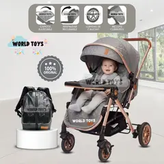 BABY - Coche Cuna De Lujo «SUNDARA PREMIUM» con Mochila Gray