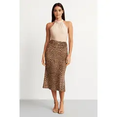 AMA OUTFITTERS - FALDA ISLA DRAPÉ MIDI