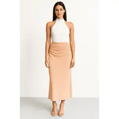 AMA OUTFITTERS - FALDA ISLA DRAPÉ MIDI