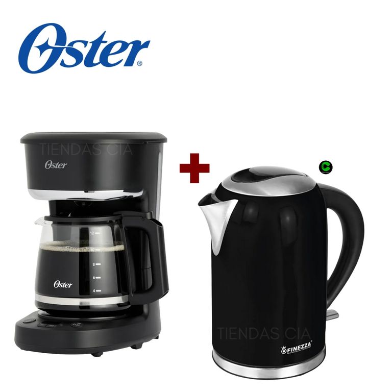 Combo Cafetera BVSTDCP121B y Hervidor Finezza
