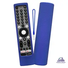 GENERICO - Funda de Silicona Abierta para Control JVC RM-C3295 / 3293 / 3597 – Color Azul