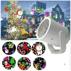 GENERICO - Proyector Led - Figuras de Navidad Multicolor