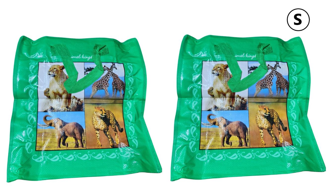 2 bolsas con cierre de 44cm x 40cm con diseño - Pequeño