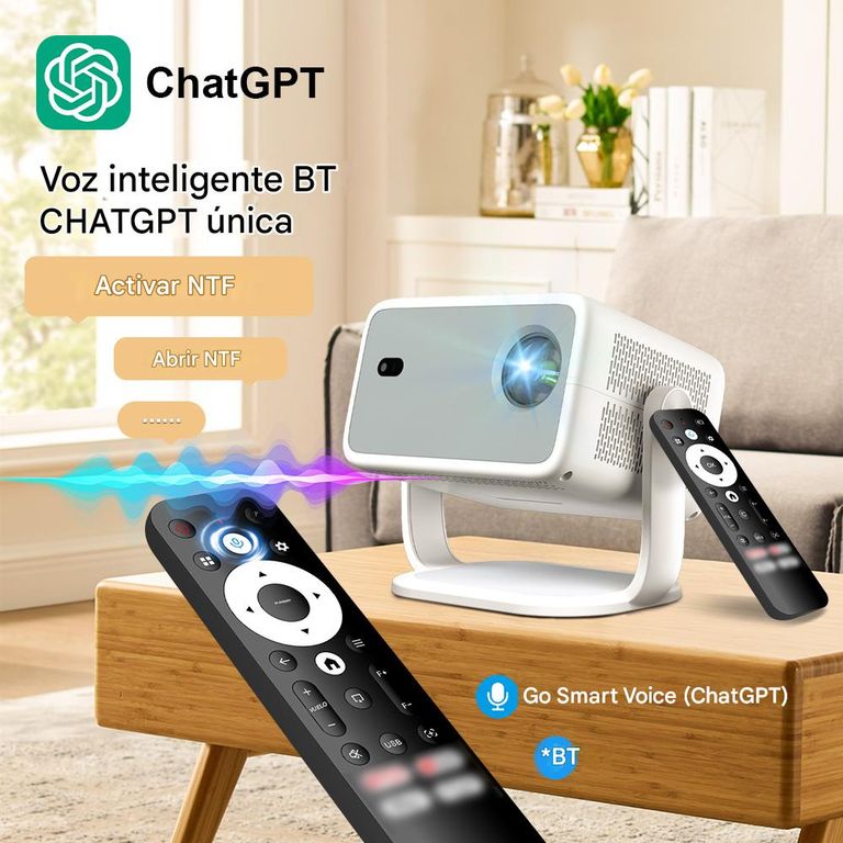 Proyector portatil TP350 NTV Certificado TOPLEO Smart 4K, Android13, Wifi 6, Bluetooth 5.2