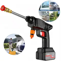 GENERICO - Hidrolavadora Portátil Inalámbrica 120V Potencia y Comodidad para Llevar la Limpieza a Otro Nivel