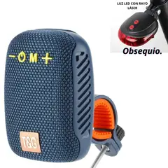 GENERICO - Parlante de bicicleta altavos inalambrico con bluetooth T&G color ROJO