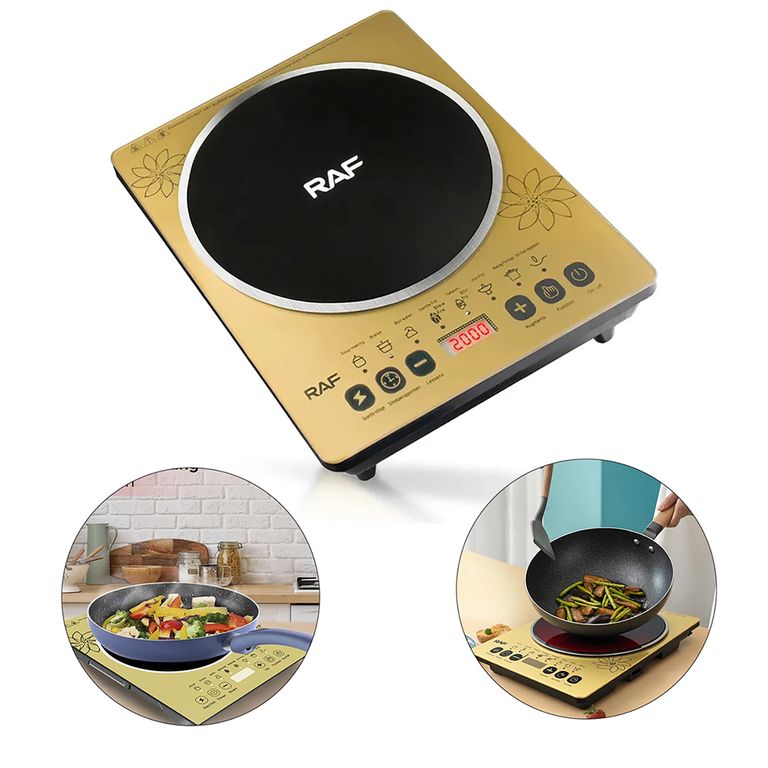 Cocina Rápido con la Cocina de Inducción de una Hornilla con Pantalla Digital Alto Rendimiento 2000W